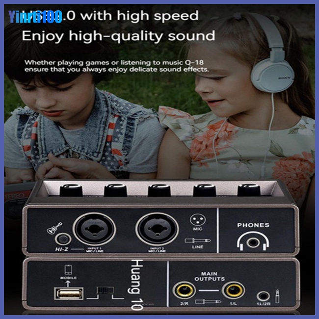 Thẻ Ghi Âm Chuyên Nghiệp DSP Reverb AD 48v Q16 Cho Điện Thoại / Máy Tính