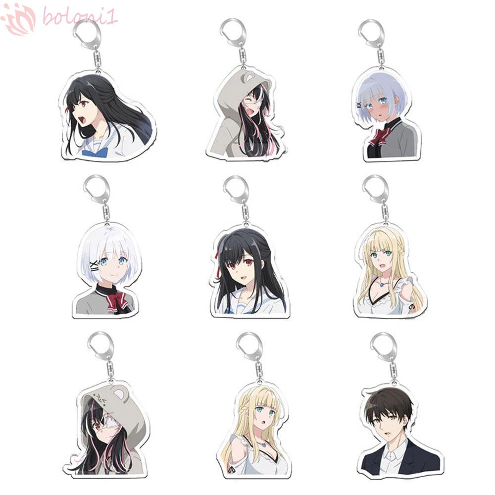 Móc Khóa Hình Nhân Vật Anime Hai Mặt Bằng Acrylic