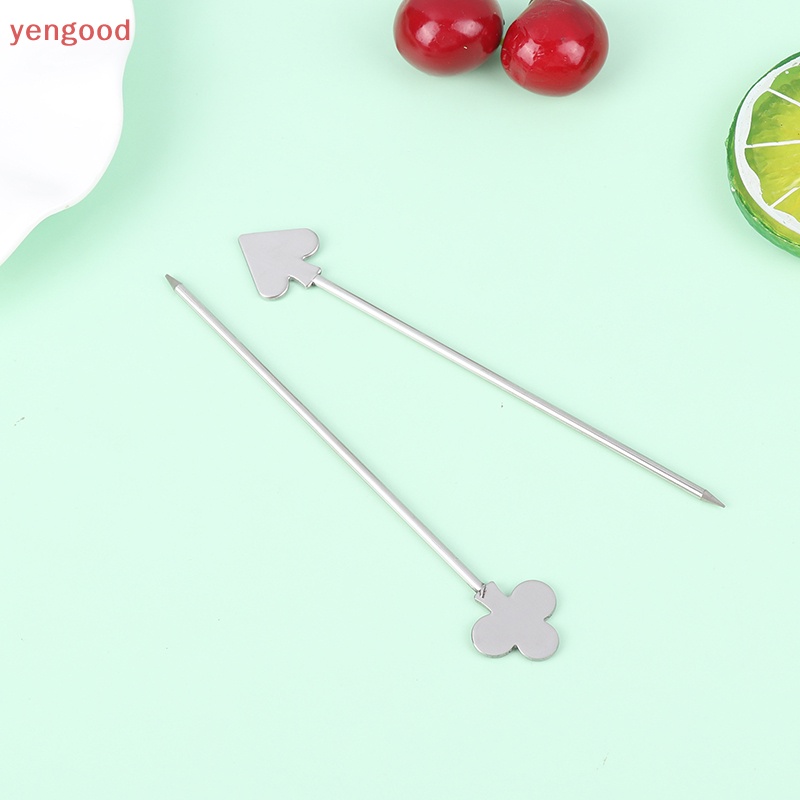 1 Que Xiên Bằng Thép Không Gỉ Làm Cocktail