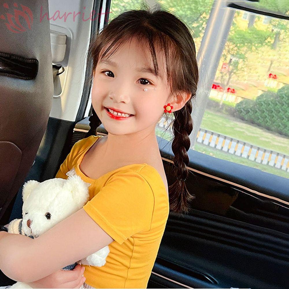 Khuyên Kẹp Vành Tai Họa Tiết Hoa Cúc Hoạt Hình Phong Cách Hàn Quốc Cho Bé Gái