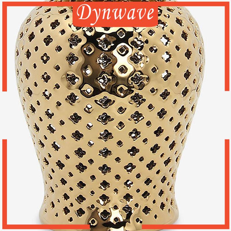 Lọ Gốm Chạm Khắc Tinh Xảo Đựng Gừng Kích Thước 3.9x8.6inch