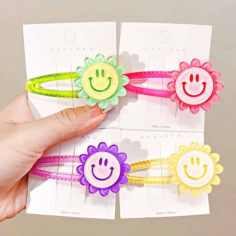 Kẹp TóC HìNh Hoa HướNg Dương CườI Dễ Thương Cho Bé GáI