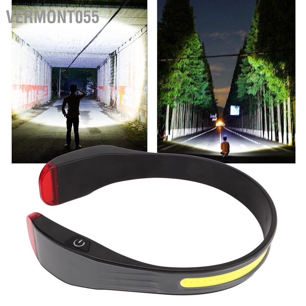 Vermont055 Đèn Pha COB Ba Cấp Độ Tuổi Thọ Có Thể Điều Chỉnh Chống Nước Sạc Cổ Đọc Sách Cho Thao