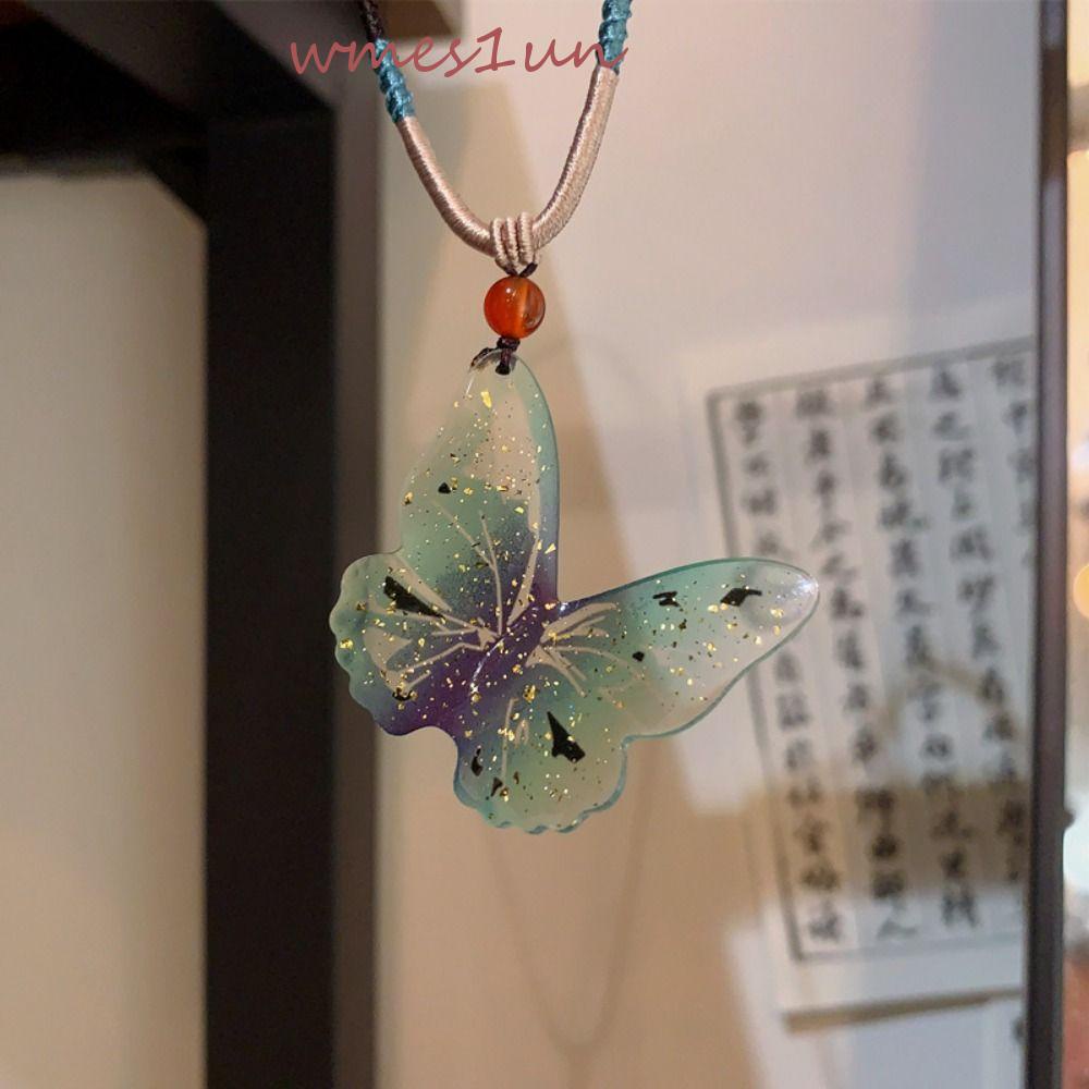 Vòng Cổ Choker Bằng Nhựa Acrylic Phối Hạt Xinh Xắn WMES15H