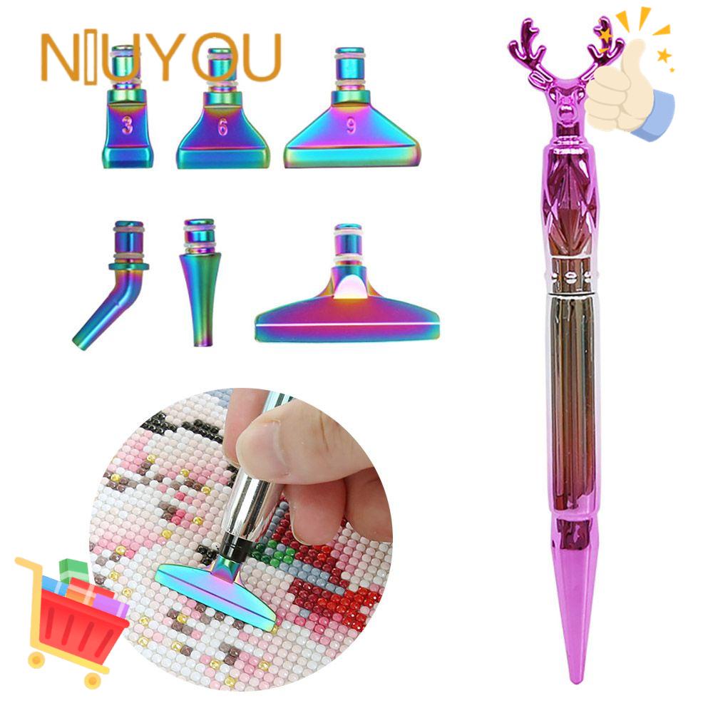 Set 7 Bút Thêu 5D DIY Họa Tiết Hươu Cao Cấp Tiện Lợi Dễ Sử Dụng