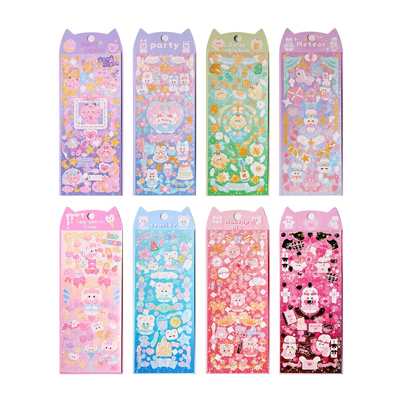 Sticker Dán Trang Trí Sổ Tay Hình Thú Cưng Goo Dễ Thương SS637
