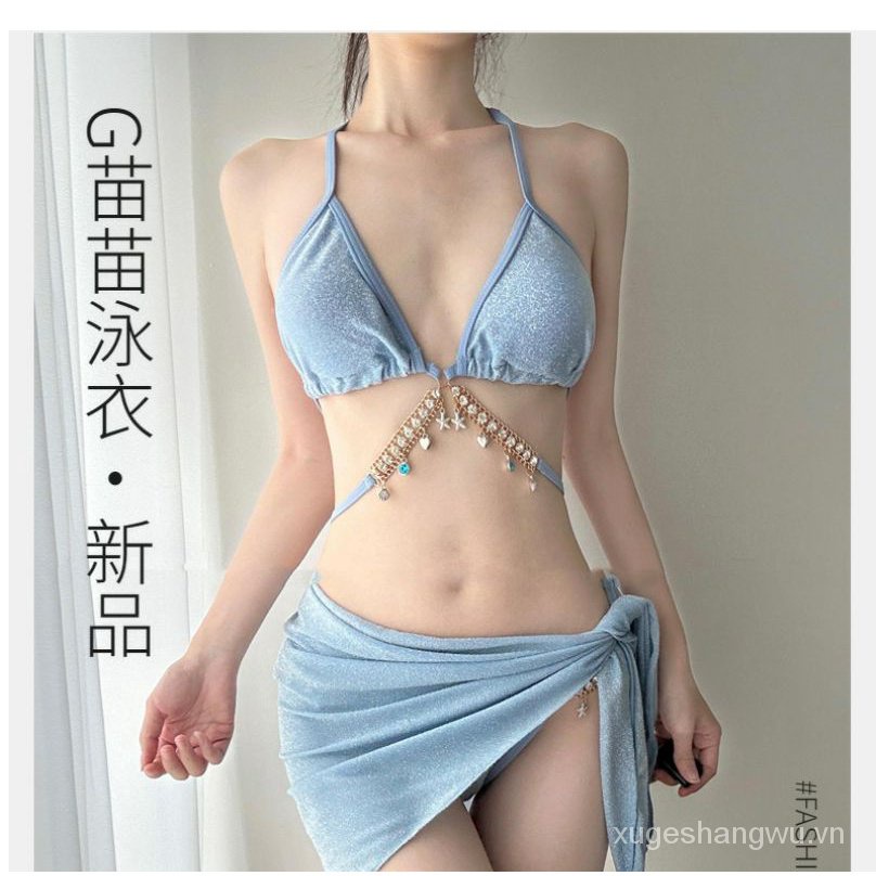 Đồ bơi nữ Bộ Đồ Bơi Bikini Ba Mảnh Quyến Rũ Phong Cách Hàn Quốc 2023 bikini