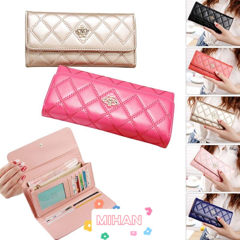 Ốp Điện Thoại Da Dạng Ví Dài Có Khóa Kéo MIHAN1 Cho Nữ