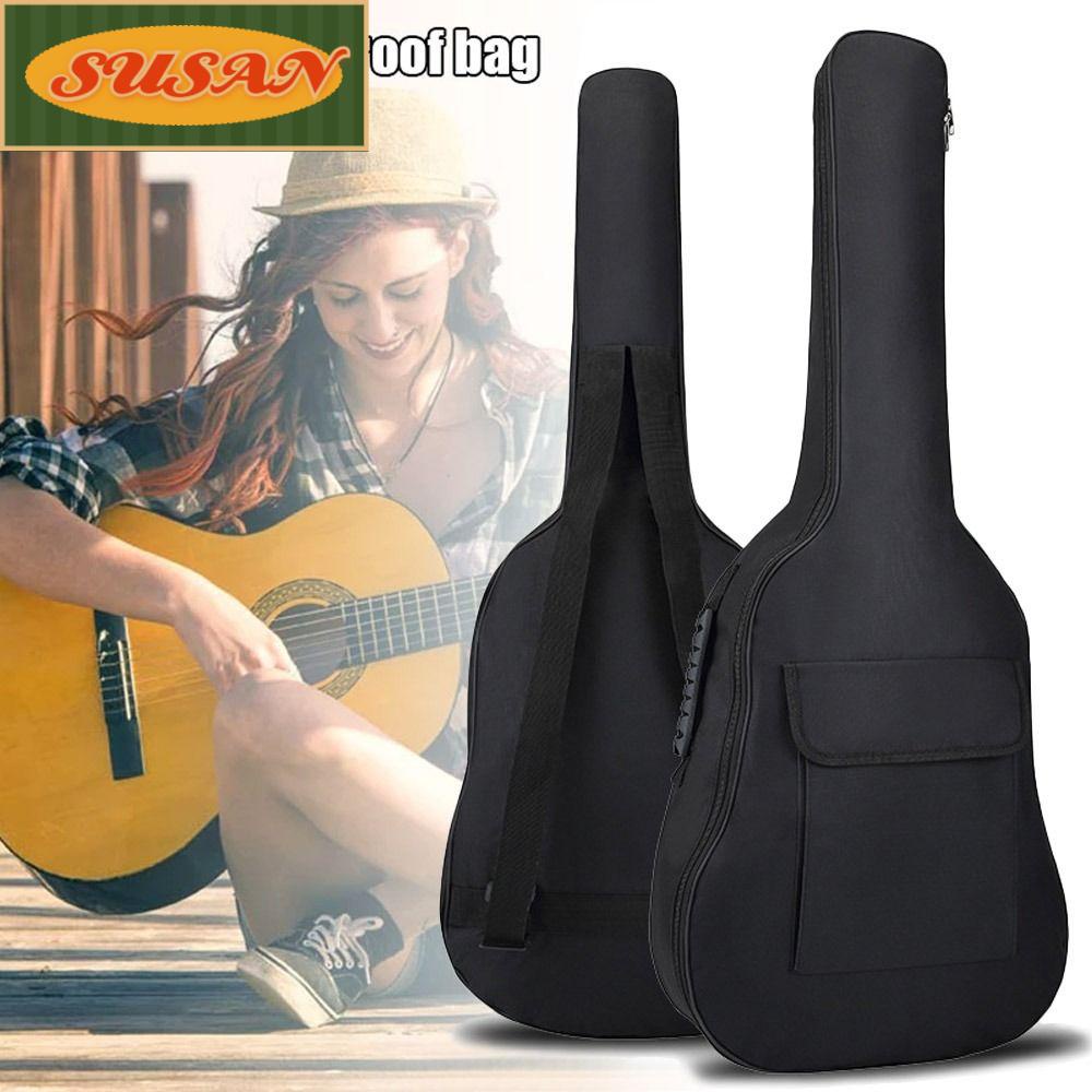 Túi Đựng Đàn Guitar Màu Đen Chống Thấm Nước / Bụi Có Dây Đeo Vai Tiện Dụng