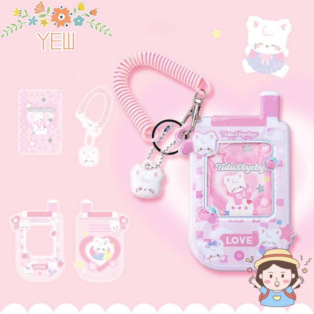 Kẹp Giữ Thẻ Bằng Nhựa PVC Hình Điện Thoại Sáng Tạo Cho Học Sinh
