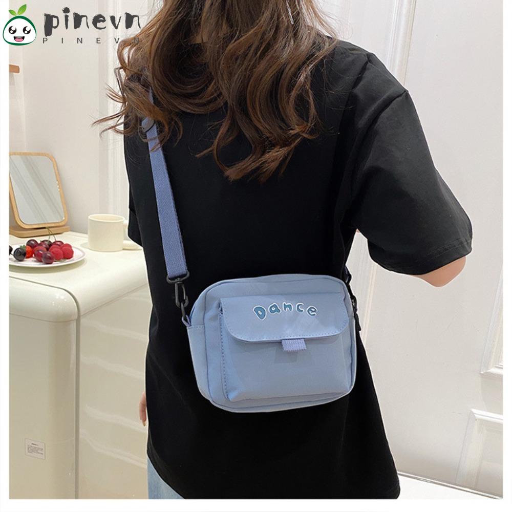Pinevn Túi Đeo Chéo Chất Liệu Nylon Nhiều Màu Đa Năng