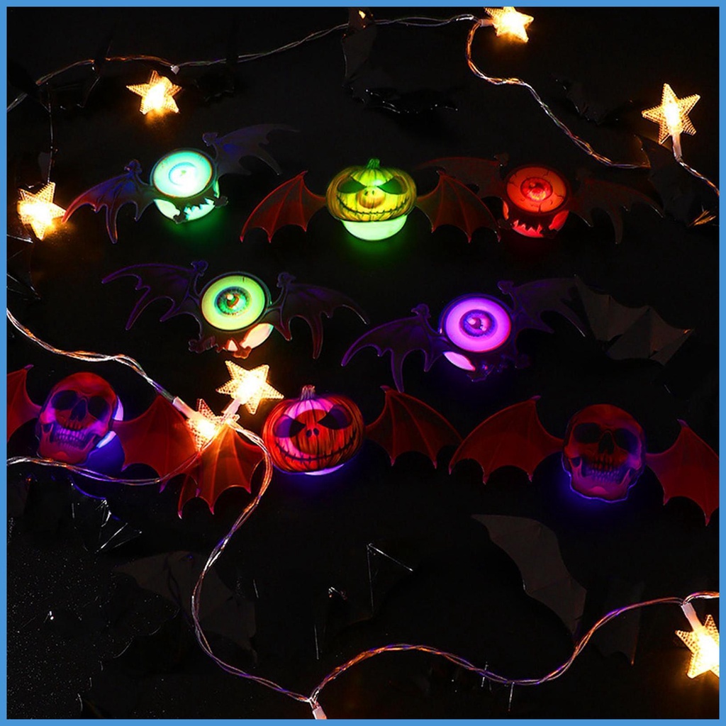 Bộ 5 Đèn Led Hình Dơi Trang Trí Halloween