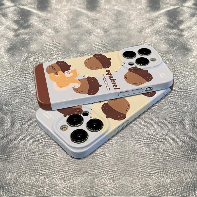 Ốp Điện Thoại Mềm Chống Sốc Họa Tiết Hạt Dẻ Cho Iphone 78 13 1211 6In Plus max 14 Pro