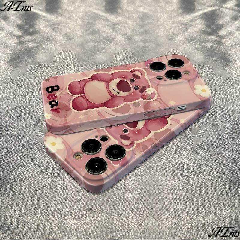 Ốp Điện Thoại Mềm Chống Sốc Màu Hồng In Hình Gấu Cho Iphone 14pro 12Plus 6In11 78max 13 PFPG