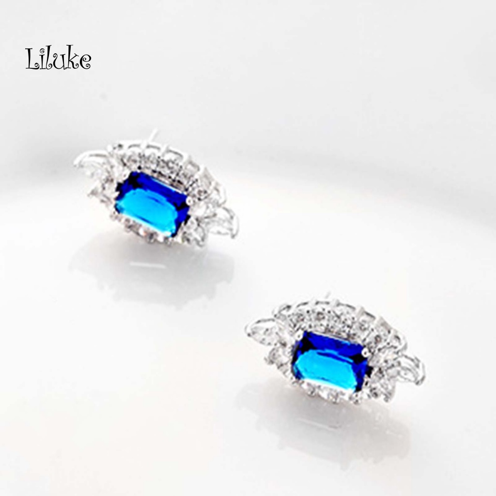 1 Bộ Vòng cổ Và Đôi Khuyên Tai Đính Đá Sang Trọng Cho Nữ