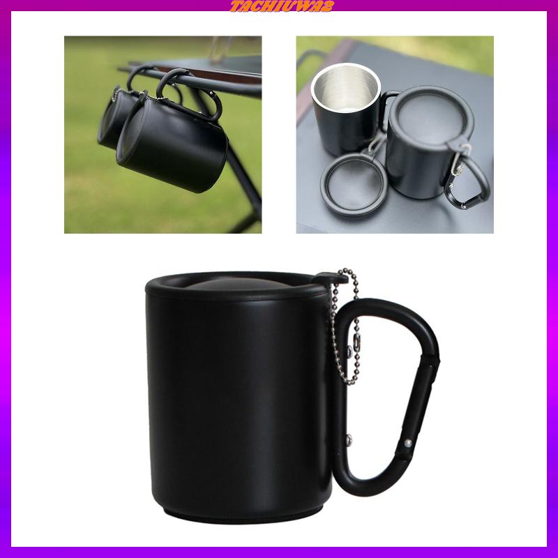 Cốc Uống Cà Phê Tachiuwa2 Có Nắp Và Tay Cầm Tiện Dụng Mang Theo Du Lịch Cắm Trại