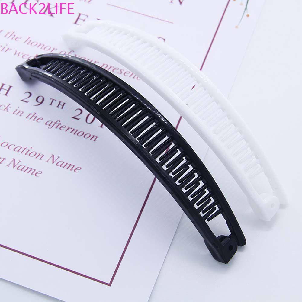 Kẹp Tóc Màu Trơn Đơn Giản Thời Trang Cho Nữ BACK2LIFE