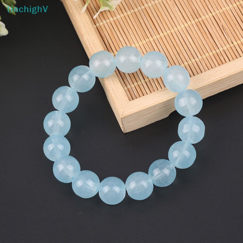 [TinchighV] Vòng Tay Chuỗi Hạt Bồ Đề Màu Trắng Đính Đá Ngọc Bích Màu Gradient Dành Cho Bạn Nữ [Mới]