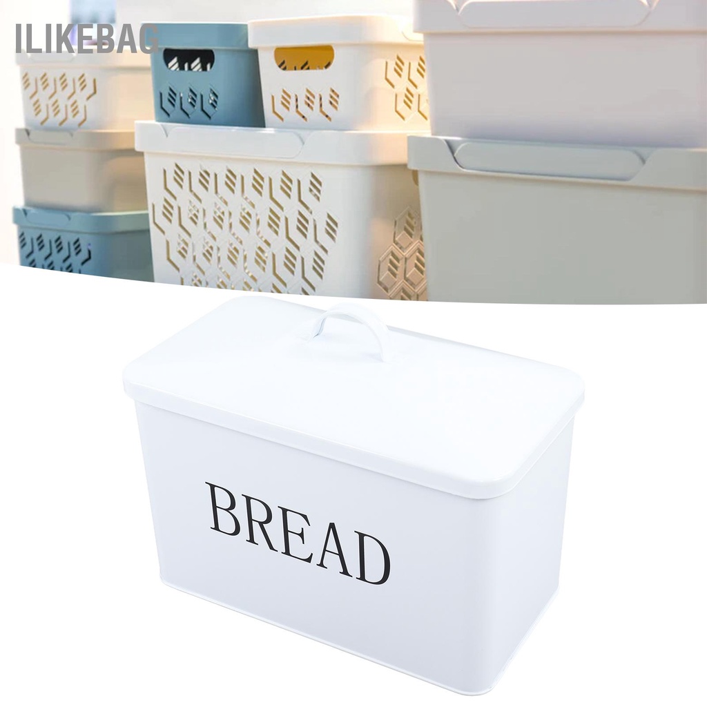 Ilikebag Hộp Bánh Mì Nhỏ Dung Tích Lớn An Toàn Không Mùi Thiết Kế Gọn Tay Cầm Di Động Đế Chống Trượt Đựng Cho Thực Phẩm