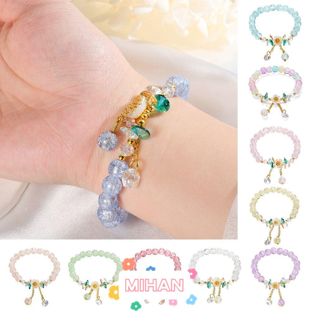 Vòng Đeo Tay Hạt Hình Hoa Cúc Thời Trang Cho Nữ MIHAN1
