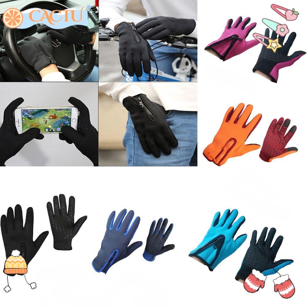 Bộ 2 Găng Tay Co Giãn Giữ Ấm Dùng Trượt Tuyết / Đạp Xe