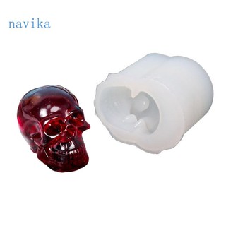 Khuôn Silicone Làm Mặt Dây Chuyền Hình Đầu Lâu Độc Đáo