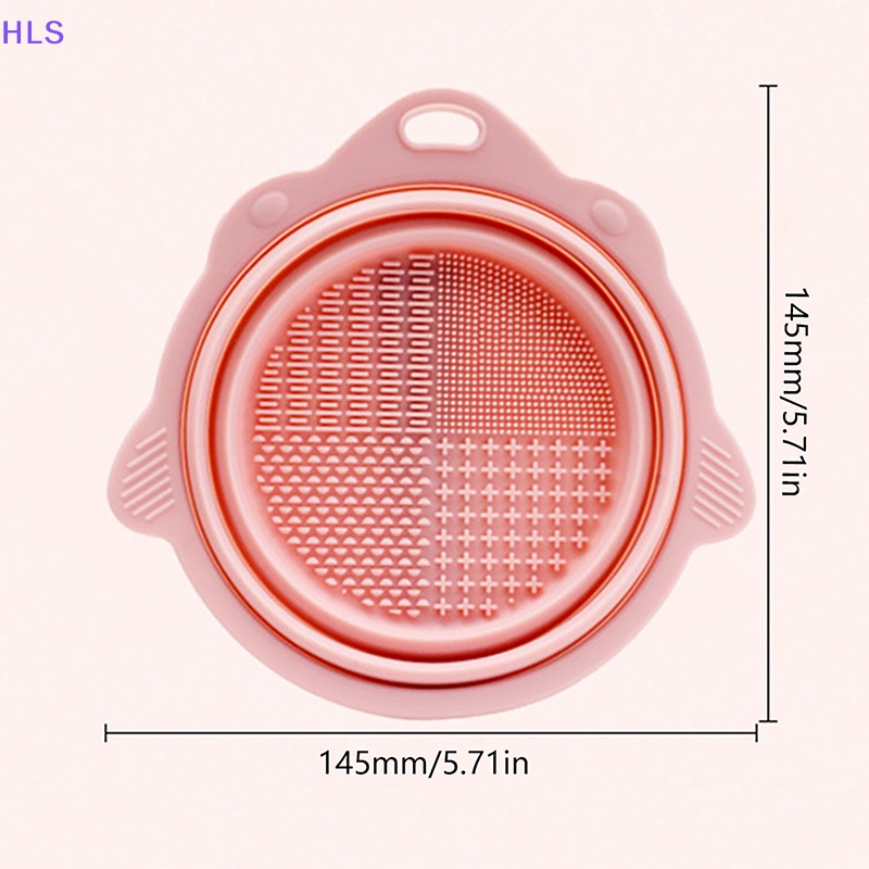 Hộp Silicone Vệ Sinh Cọ Trang Điểm Gấp Gọn Tiện Dụng