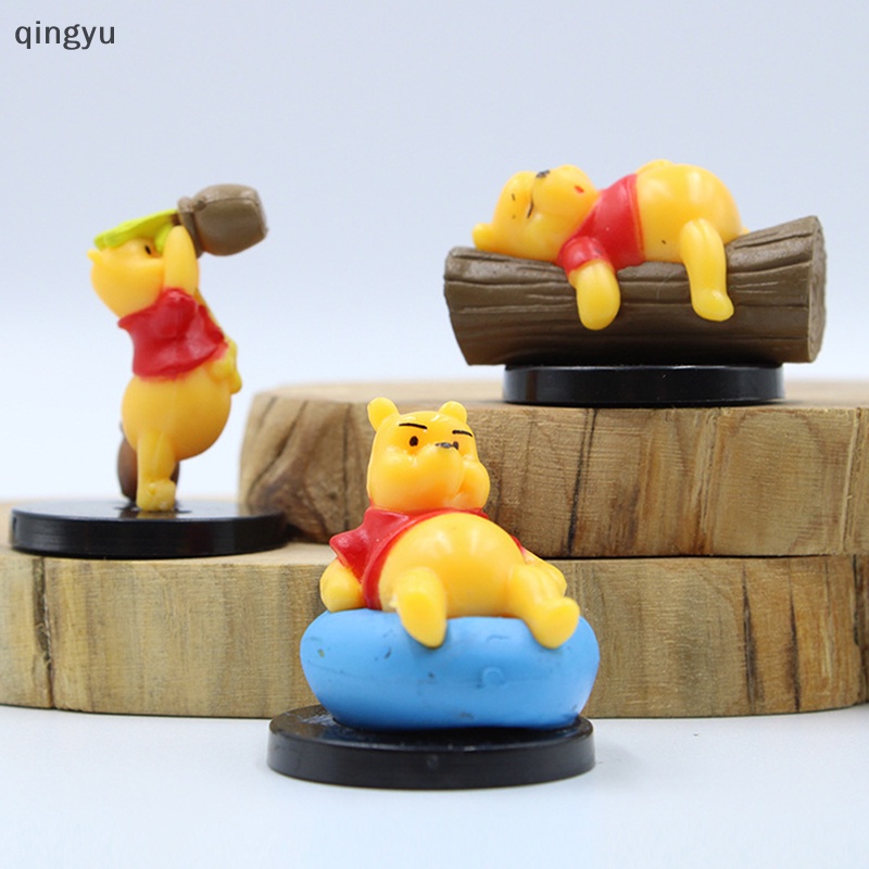 DISNEY Bộ 7 Mô Hình Nhân Vật Hoạt Hình Winnie The Pooh Bằng PVC
