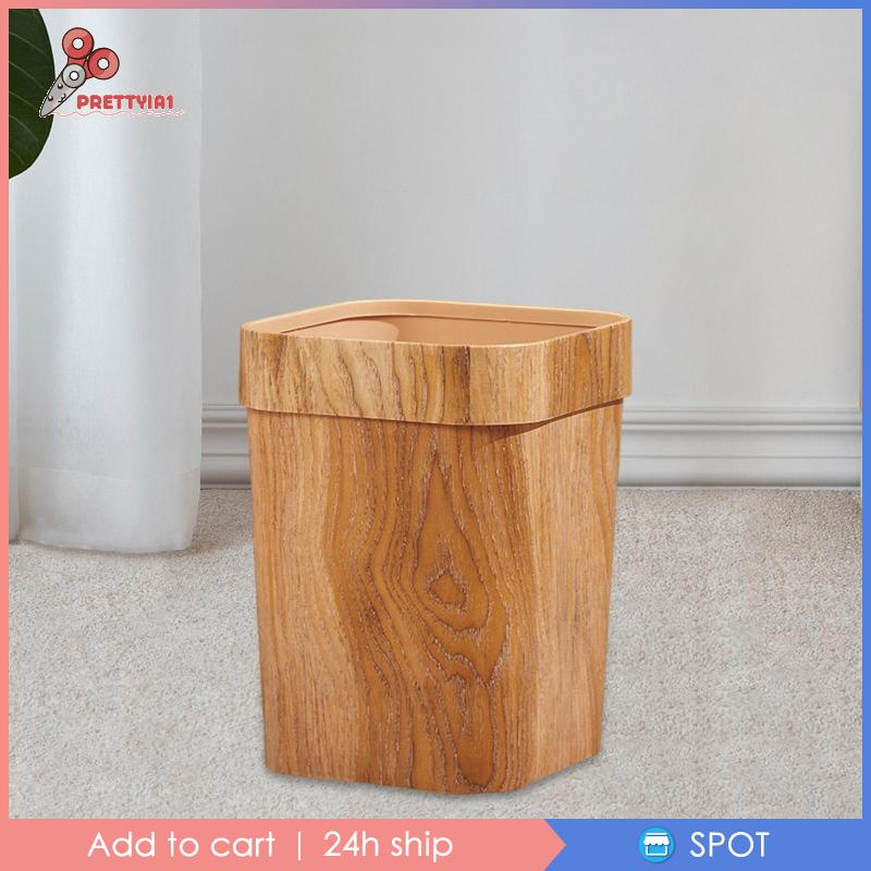 Thùng Rác Vân Gỗ Tái Sử Dụng Được Prettyia1