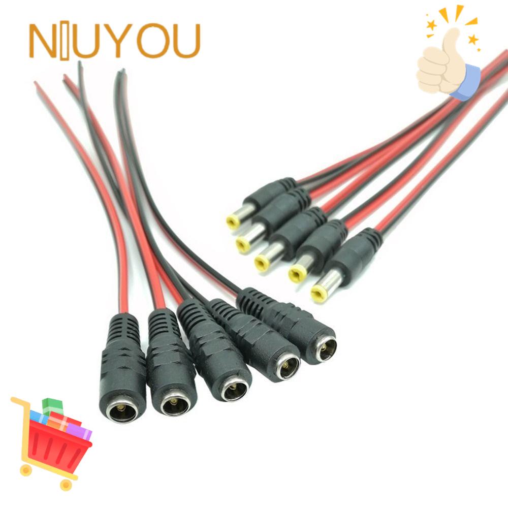 NIUYOU Set 10 Cáp Nối Dc 5.5X2.1Mm Chuyên Dụng Cho Camera Cctv