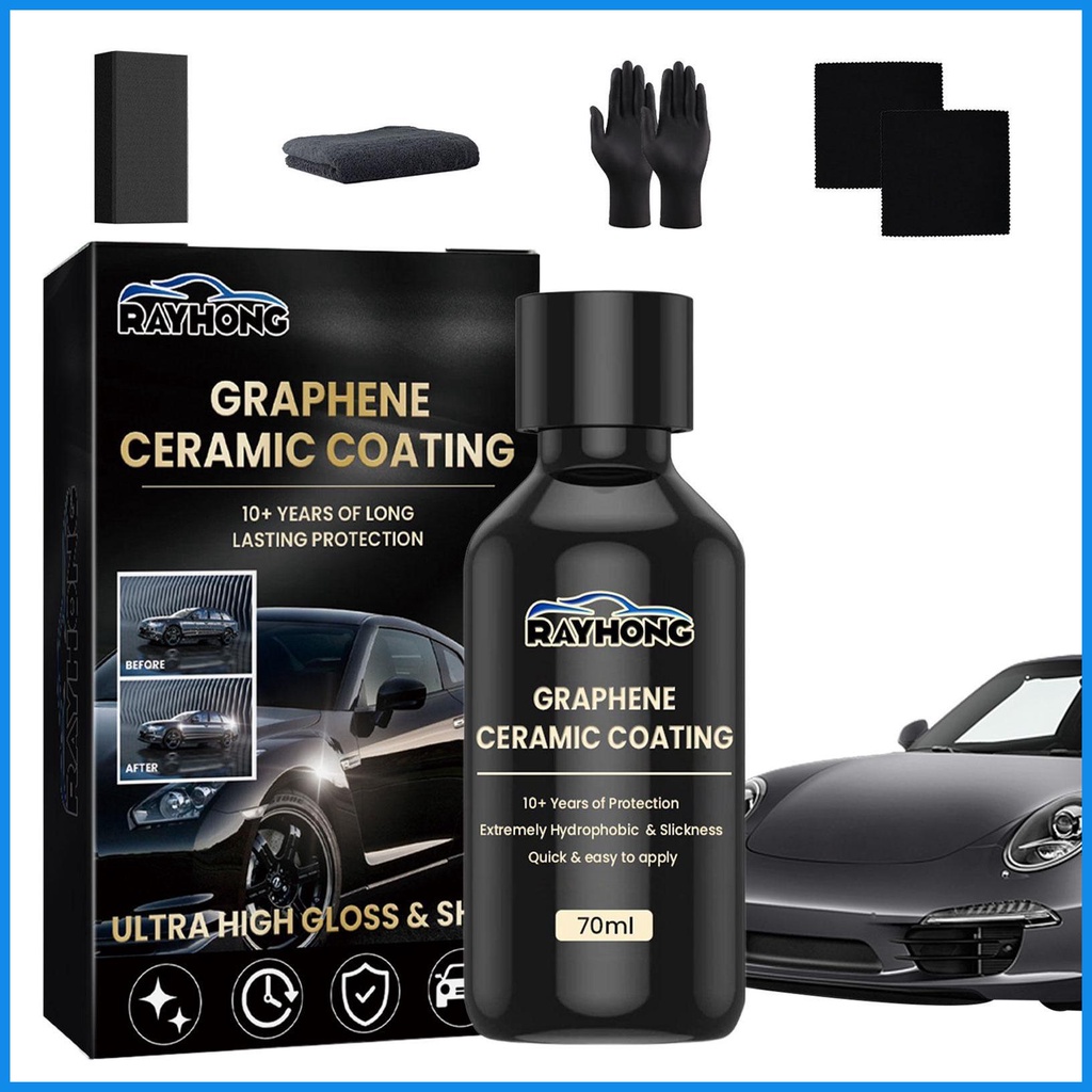 Car graphene ceramic coating 2.3oz trim ceramic coating set ceramic coating agent anti-uv waterproof