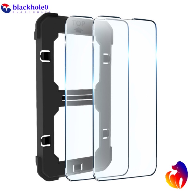 Kính Cường Lực Bảo Vệ Màn Hình Chống Tĩnh Điện Kèm Khay Lắp Đặt Cho Iphone14