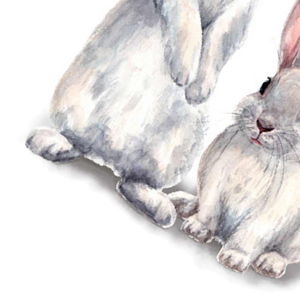 Đề Can Dán Tường Hình Thỏ Đáng Yêu Trang Trí Phòng Bé