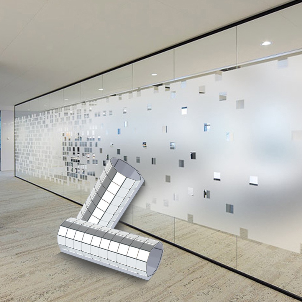 Gương Dán Tường Tự Dính Mini Màu Sắc Bạc Lấp Lánh Trang Trí Tiệc DIY