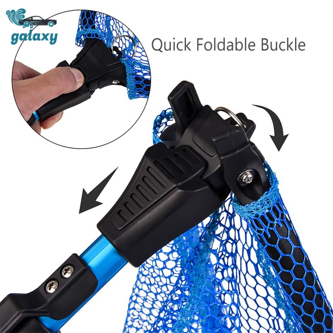 Galaxy Lưới Bắt Cá Hình Tam Giác Bằng Hợp Kim Nhôm Có Thể Điều Chỉnh Độ Dài