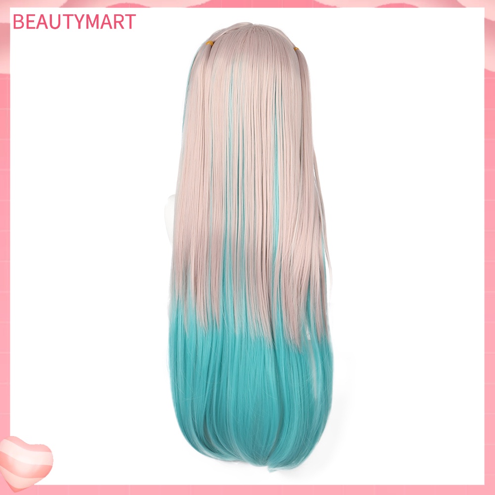 Tóc Giả Dài Thẳng Màu Gradient Bằng Sợi Tổng Hợp Thời Trang Cho Nữ