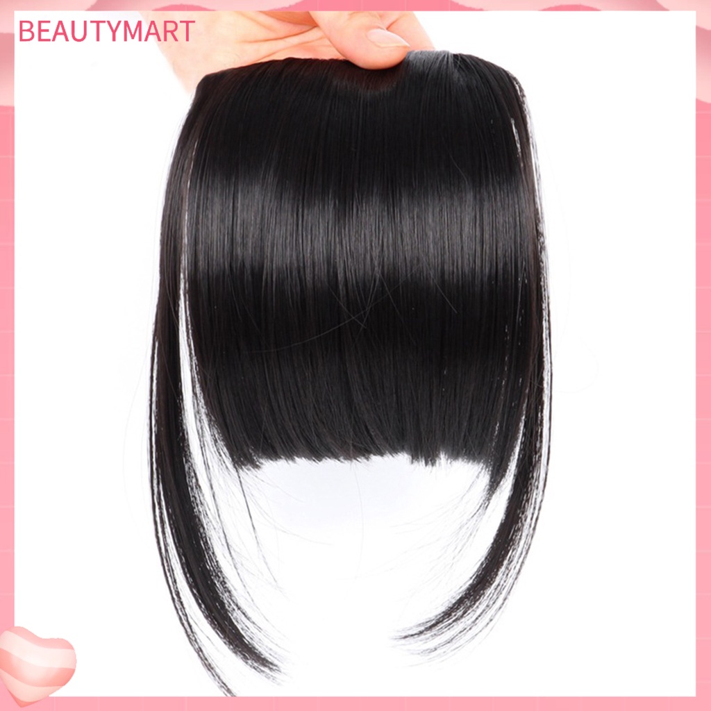 [beautymart] Mái Giả Lông Mềm Mịn Không Phai Màu Chống Rơi Thanh Lịch Liền Mạch Phía Trước Cho Nữ