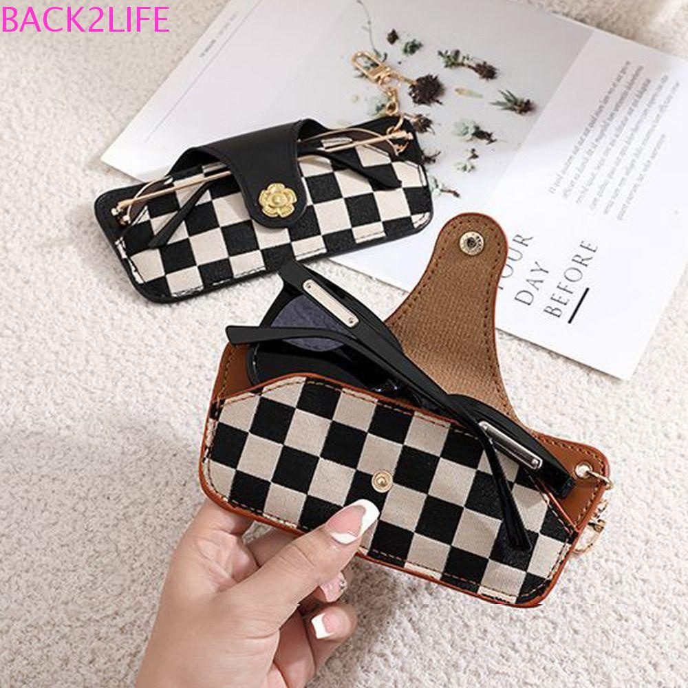 BACK2LIFE Hộp Da PU Họa Tiết Hoa Chống Thấm Nước Đựng Mắt Kính Dành Cho Nam Giá Đỡ