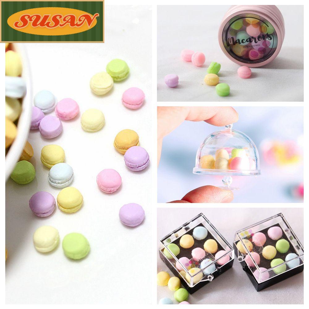 SUSANS Set 30 Bánh Macaron Mini Trang Trí Nhà Búp Bê