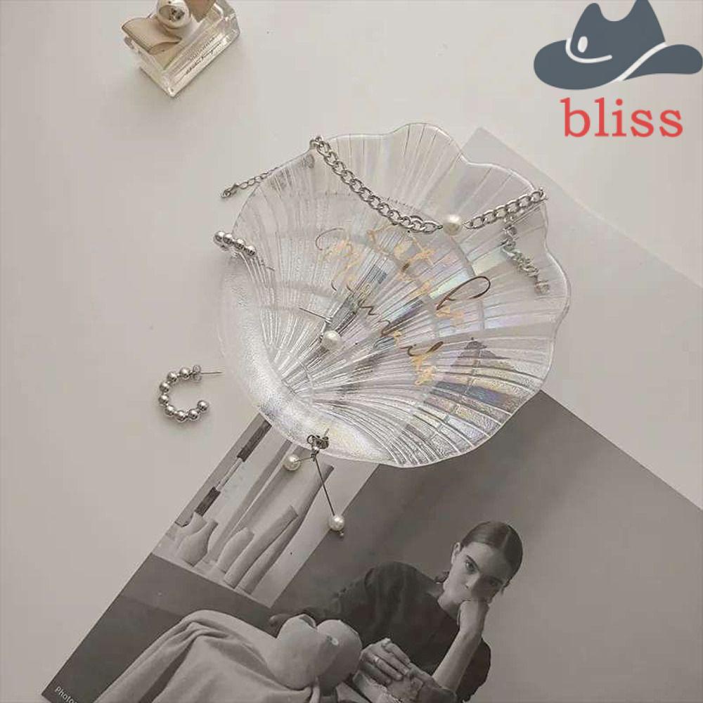 Khay Kính Đựng Trang Sức Hình Vỏ Sò Phong Cách Bắc Âu