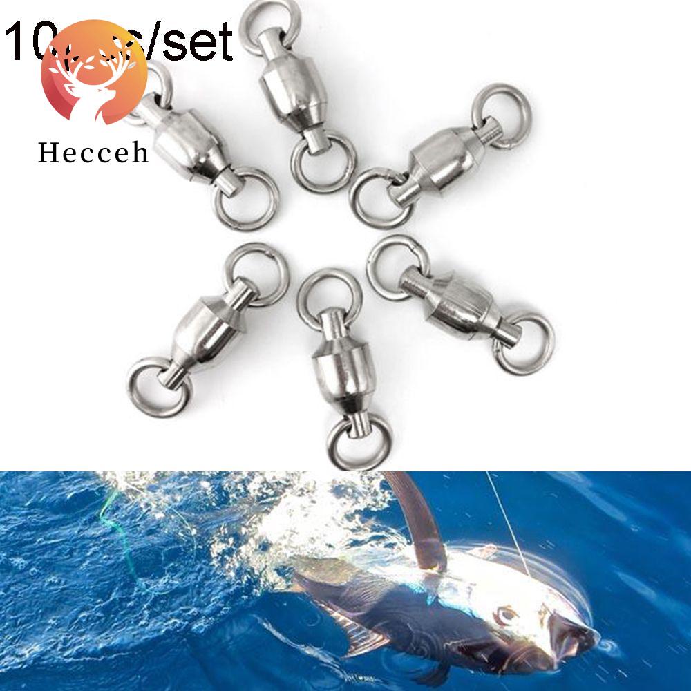 HECCEH Bộ 10 Móc Câu Cá Size 0 Bằng Thép Không Gỉ Mới# Từ 10 Đến 10 Tuổi# Vòng Bi Thiết Kế Chuyên Dụng Chất Lượng Cao