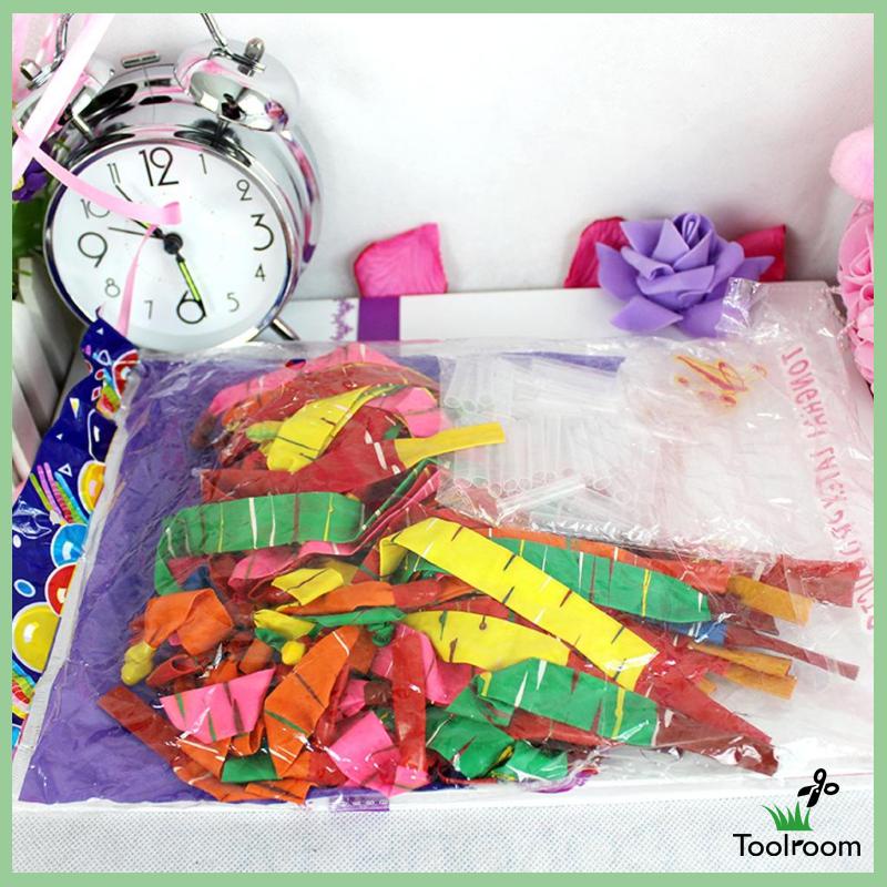 Bộ 50 Bong Bóng Cao Su Dài Phối Hình Tên Lửa Kèm Đồ Bơm Cho Bé