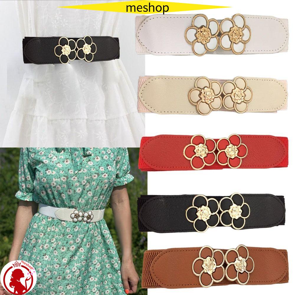 ME Thắt Lưng Nữ Bản Rộng Họa Tiết Hoa Thời Trang