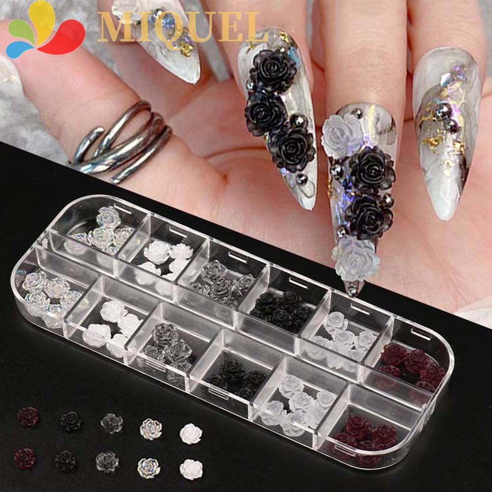 Phụ Kiện Đá 3D Hình Hoa Trà Nhiều Màu Sắc Dùng Trang Trí Móng Tay Nghệ Thuật Cho Nữ