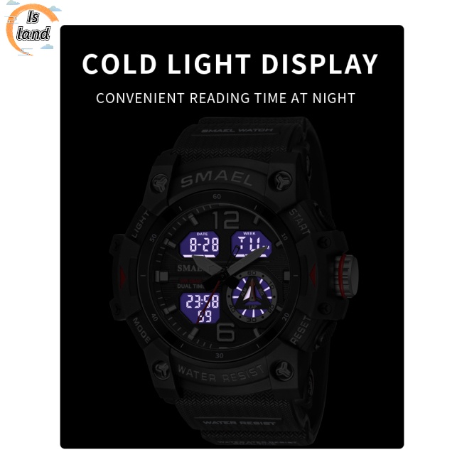 SMAEL Đồng Hồ Điện Tử Chống Thấm Nước Kiểu Dáng Sang Trọng Cho Nam