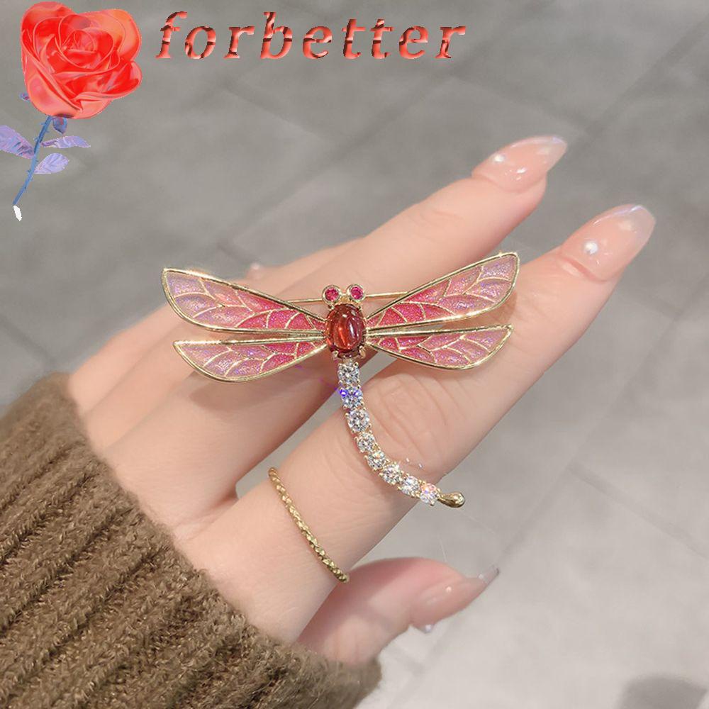 FORBETTER Trâm Cài Áo Hình Chuồn Chuồn Cổ Điển Cho Nam &amp; Nữ