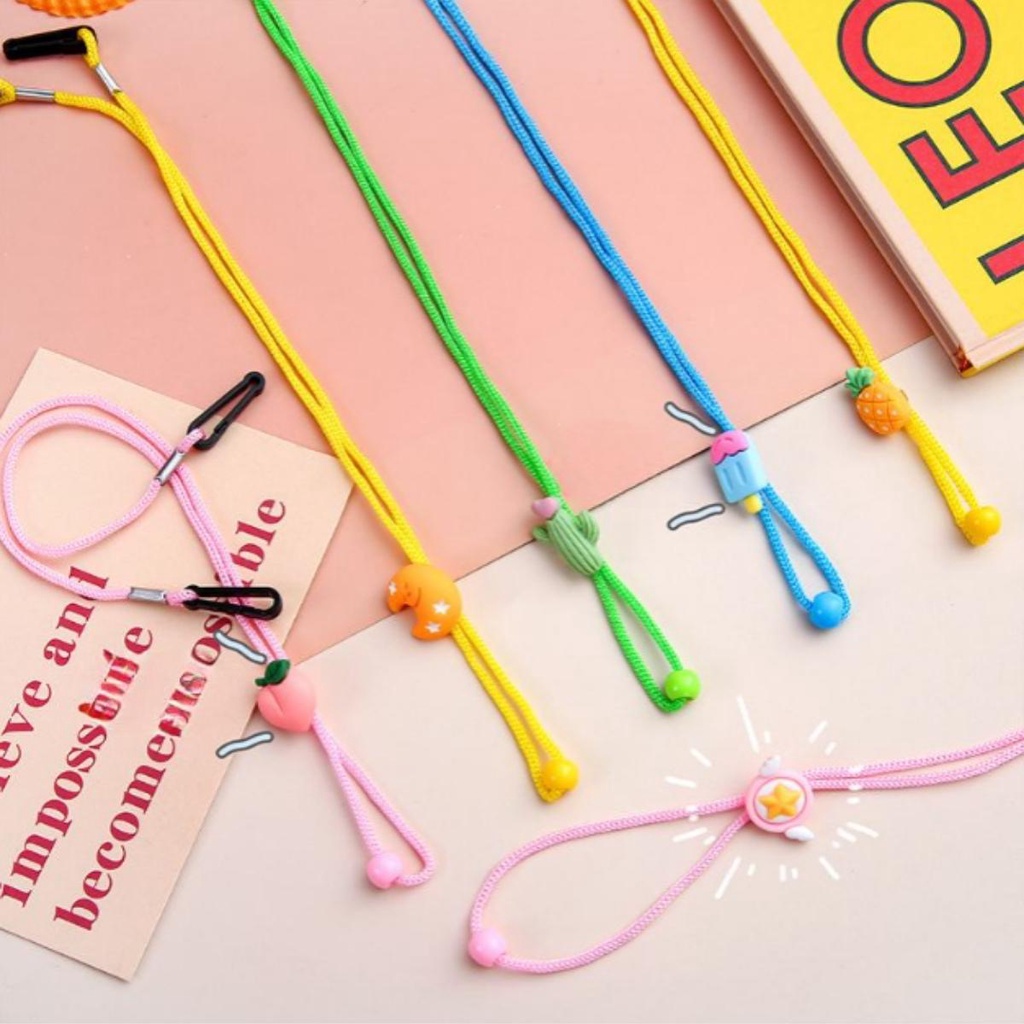 Dây đeo khẩu trang có móc điều chỉnh độ dài họa tiết dễ thương phù hợp với tất cả loại khẩu trang- Hally shop