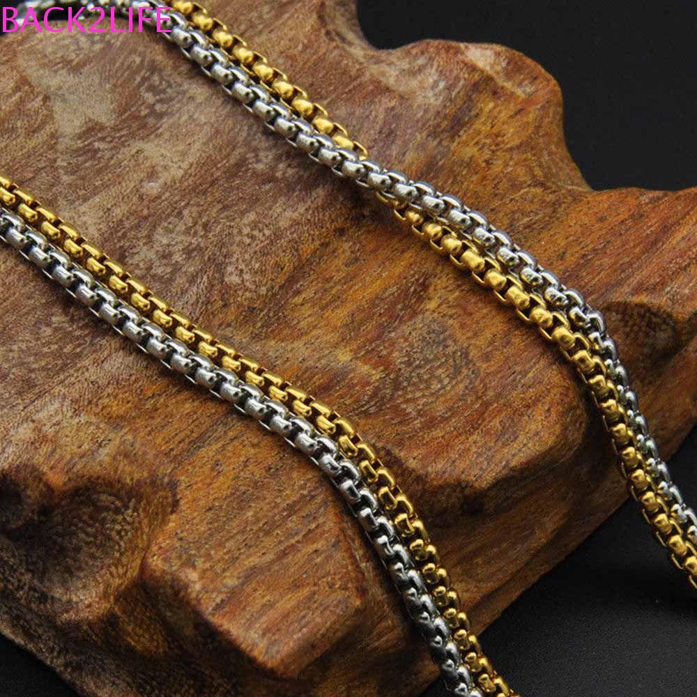 BACK2LIFE Vòng cổ Inox Phong Cách Hip Hop Thời Trang