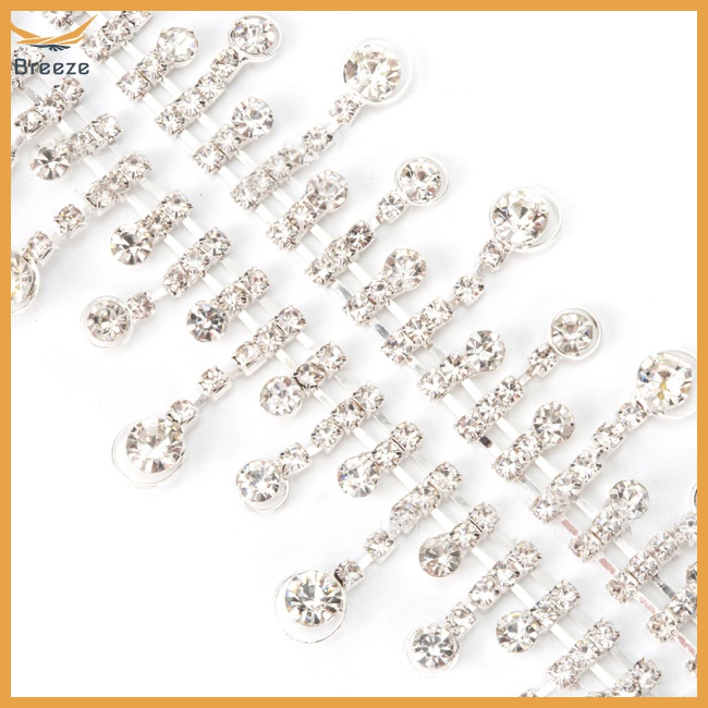 Dây Tua Rua Dài Đính Đá Pha Lê Dùng Trang Trí Quần Áo Diy 1 Yard