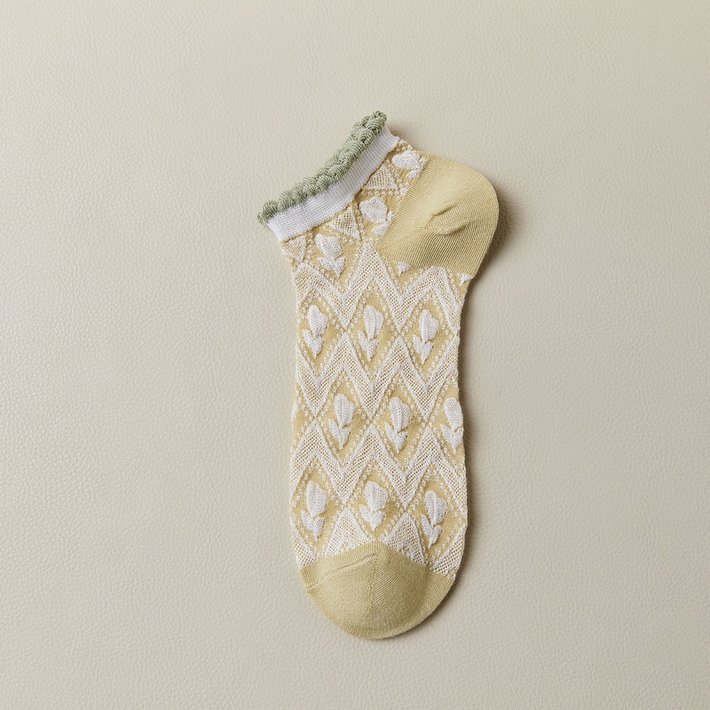 Vớ Cotton Cổ Thuyền Chống Trượt Phong Cách Mới Đơn Giản Cho Nữ